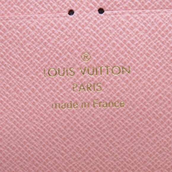 LOUIS VUITTON Portefeuille Clemence Damier Azur Rose Ballerine N61264 - Picture 7 of 10